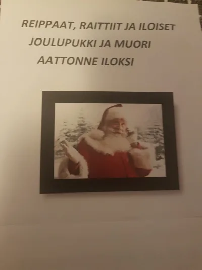 Kuva: Joulupukki ja joulumuori