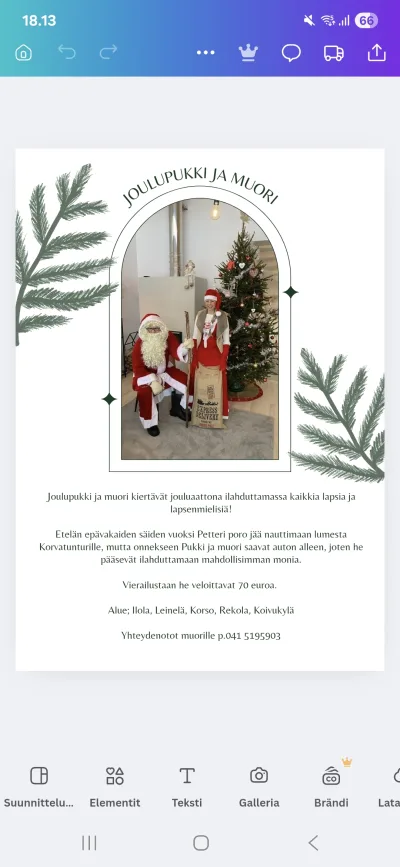 Kuva: Joulupukki ja muori