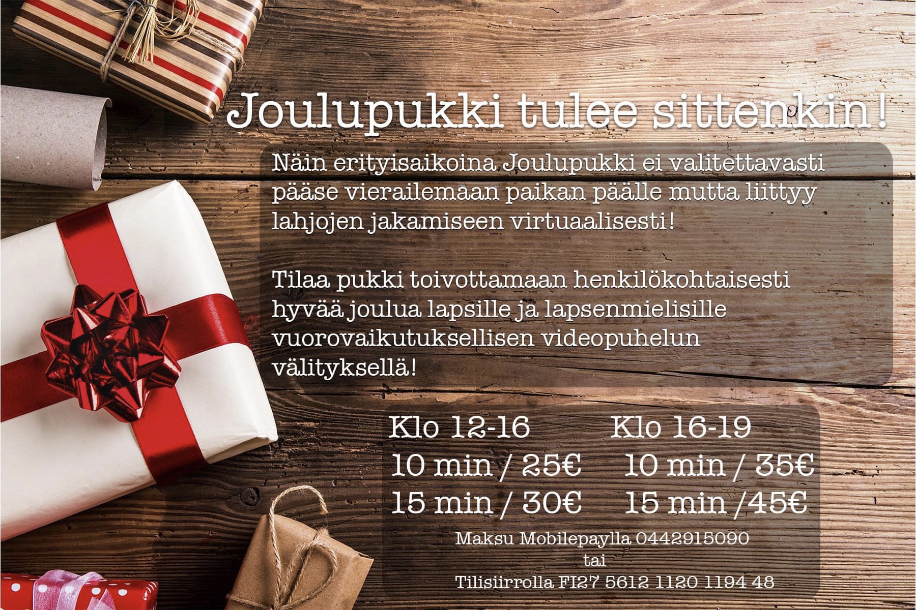 Joulupukki etänä kotiin! 